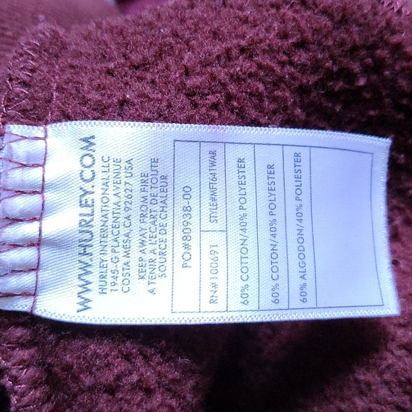 Hurley Zip Up Hoodie - Picture 5 of 5